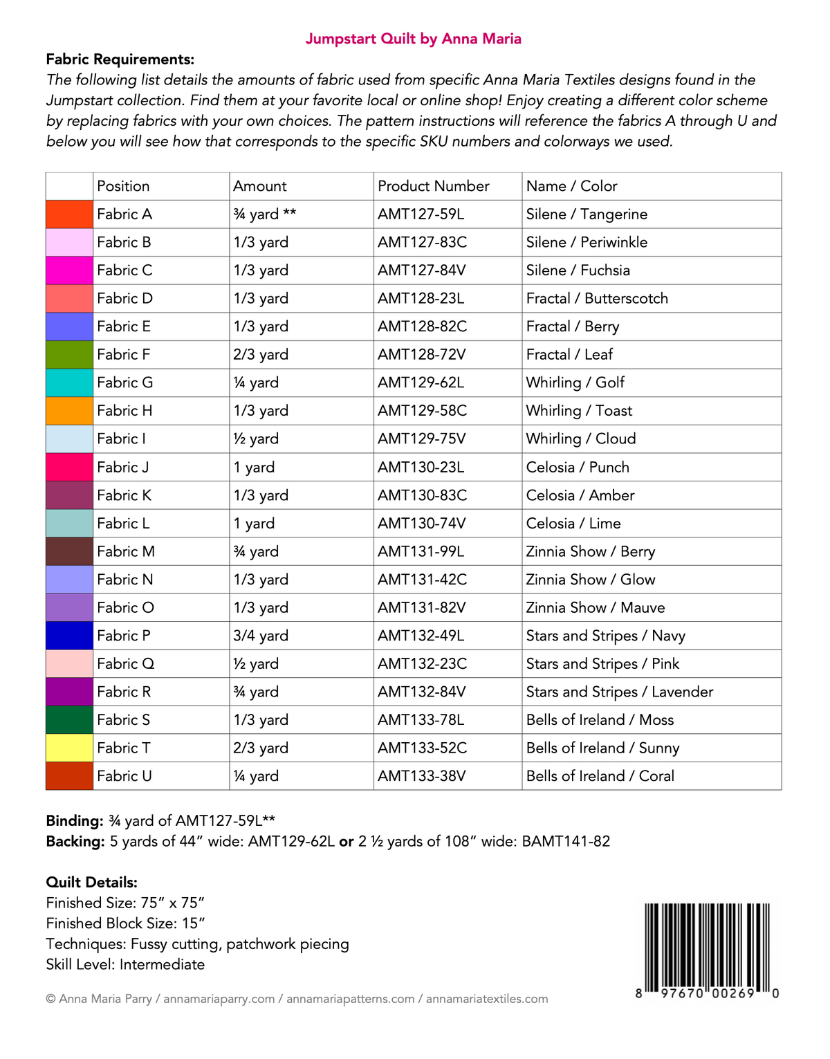 Jumpstart Quilt